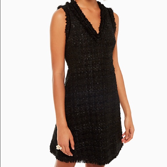 kate spade Dresses & Skirts - Kate Spade Black Sparkle Tweed Dress